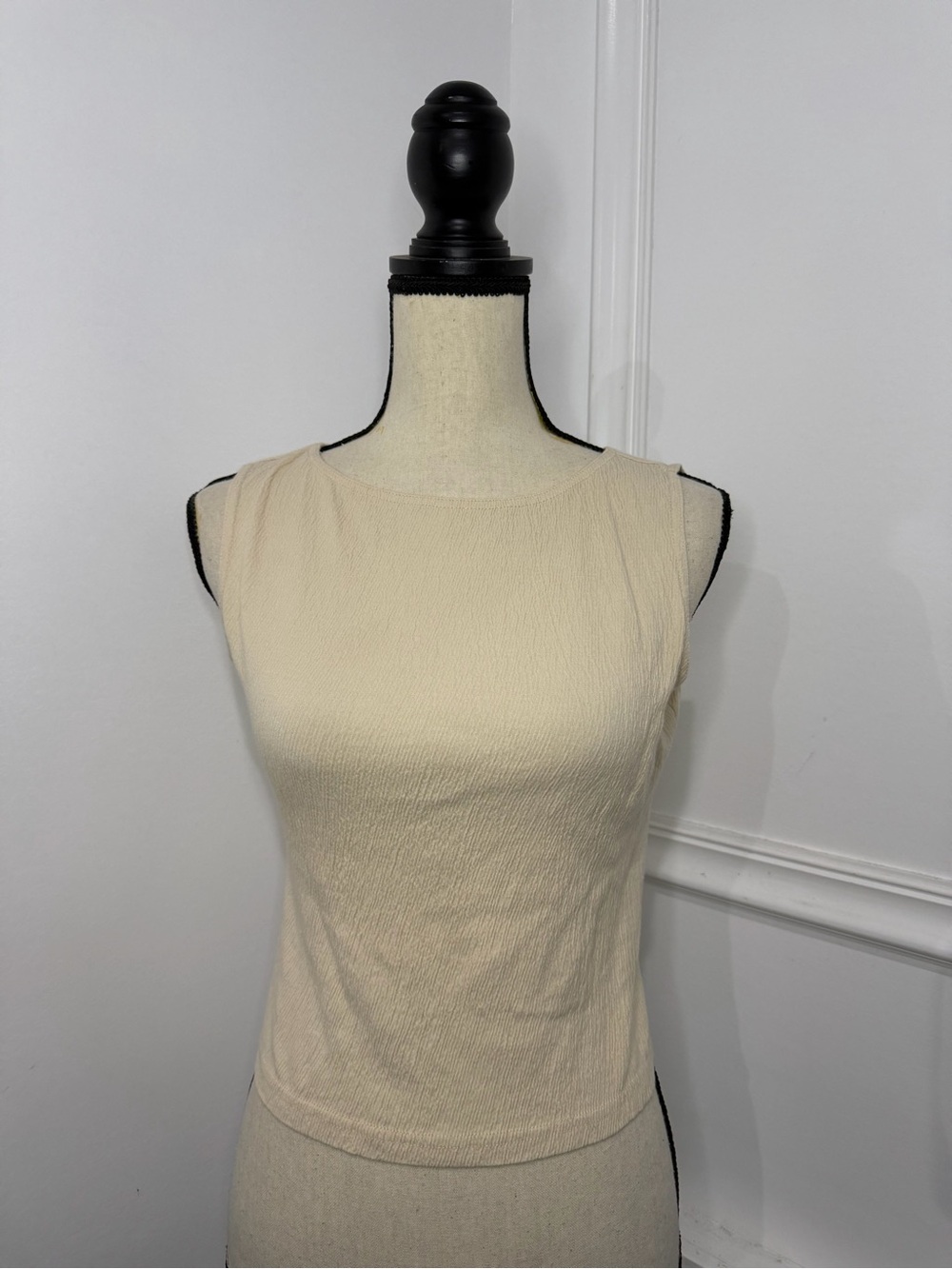Brandy Melville Cream Tank Top Size Medium Like New